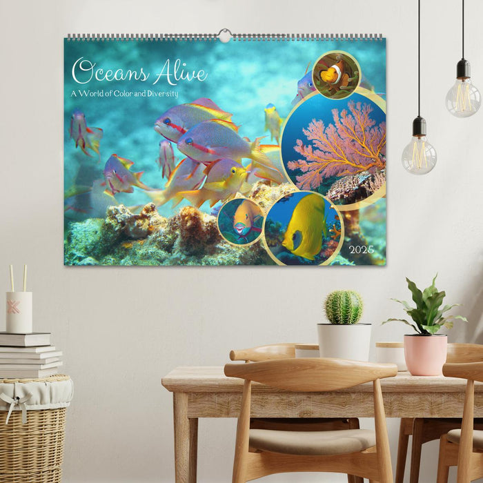 Oceans Alive - A World of Color and Diversity (CALVENDO Monthly Calendar 2025)