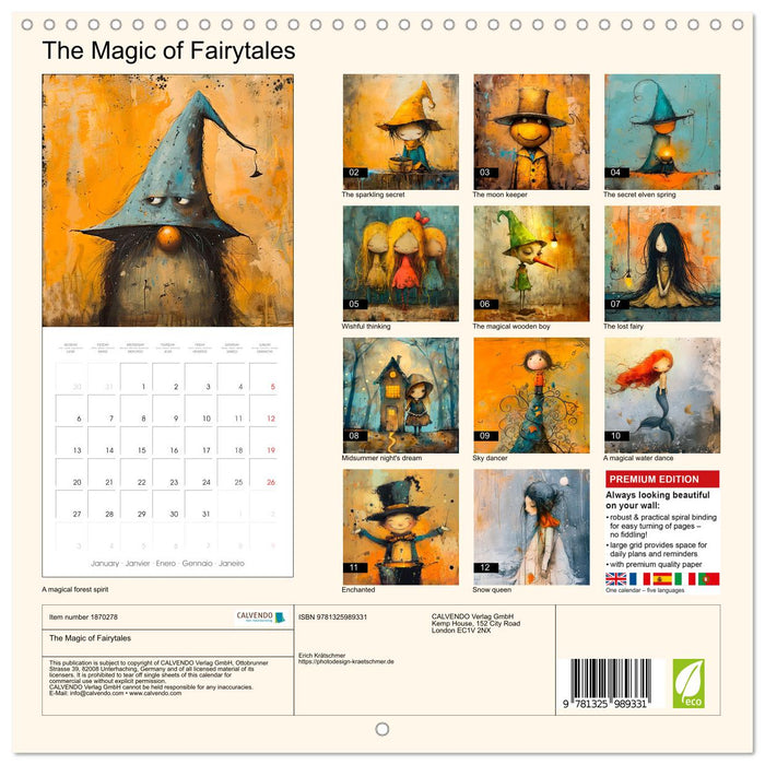 The Magic of Fairytales (CALVENDO Monthly Calendar 2025)