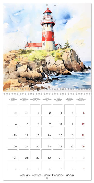 Watercolor Journeys (CALVENDO Monthly Calendar 2025)