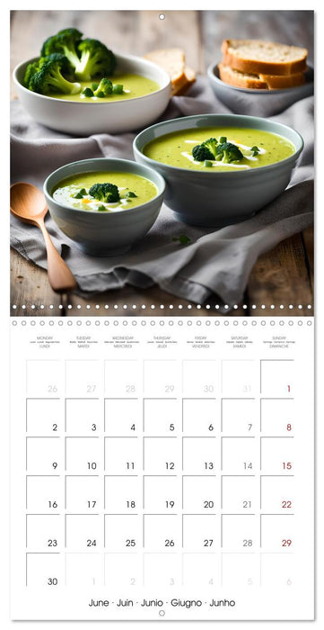 SEASONAL AI SOUPS (CALVENDO Monthly Calendar 2025)