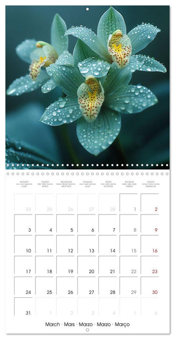 colorful orchid family planner (CALVENDO Monthly Calendar 2025)