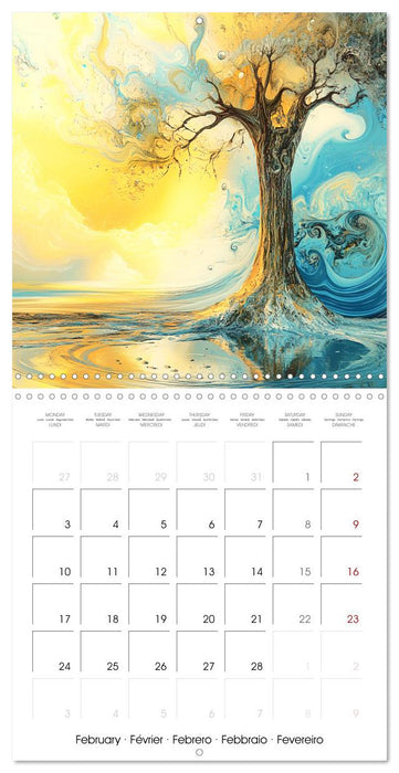 Trees in Hostile Realms (CALVENDO Monthly Calendar 2025)