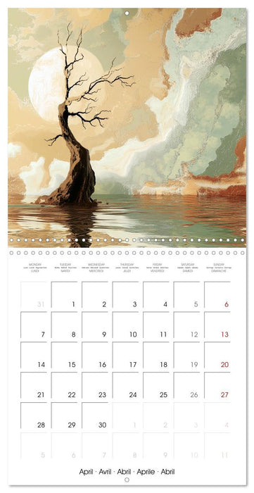 Trees in Hostile Realms (CALVENDO Monthly Calendar 2025)