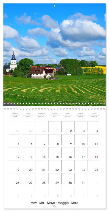 Saxony's rural idyll (CALVENDO Monthly Calendar 2025)