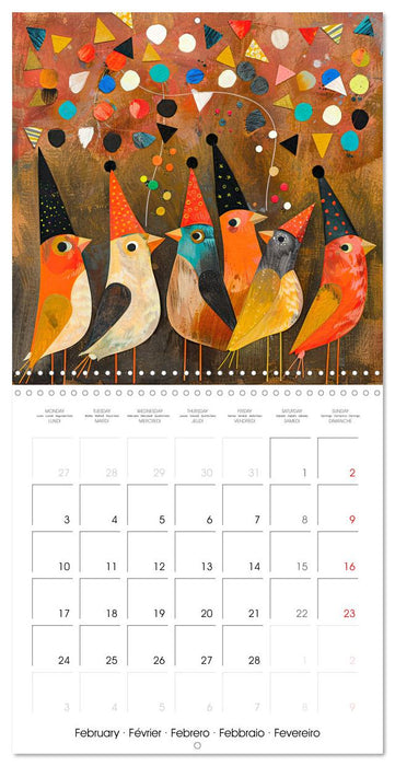 When Animals Celebrate (CALVENDO Monthly Calendar 2025)