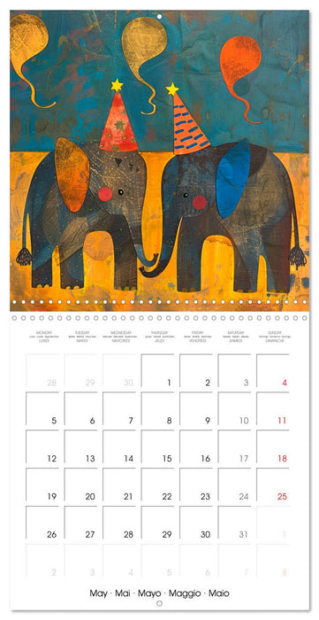 When Animals Celebrate (CALVENDO Monthly Calendar 2025)