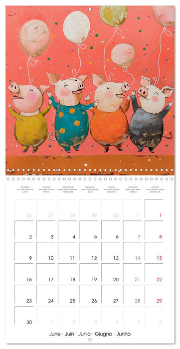 When Animals Celebrate (CALVENDO Monthly Calendar 2025)