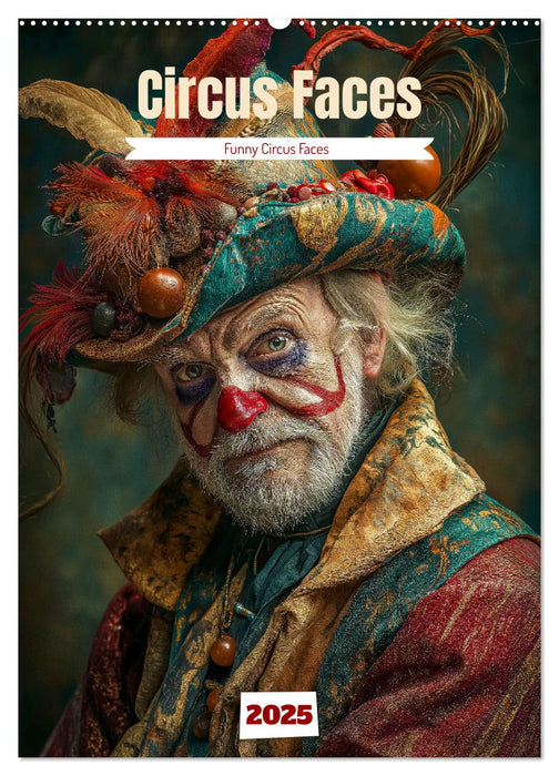 Circus Faces (CALVENDO Monthly Calendar 2025)