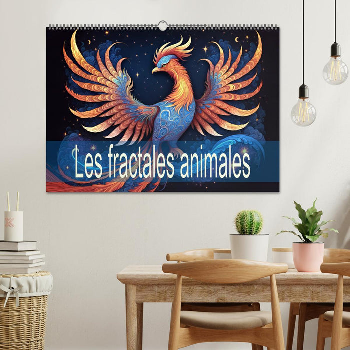 Les fractales animales (CALVENDO Calendrier mensuel 2025)