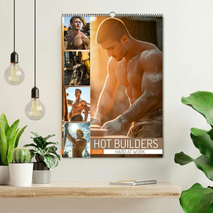 Hot Builders - Hard at Work (CALVENDO Monthly Calendar 2025)