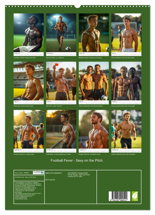 Football Fever - Sexy on the Pitch (CALVENDO Premium-Calendar 2025)