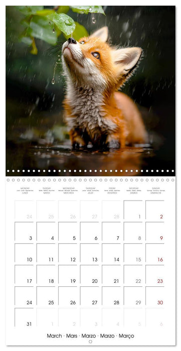 WILDLIFE IN THE ENCHANTED FOREST (CALVENDO Monthly Calendar 2025)