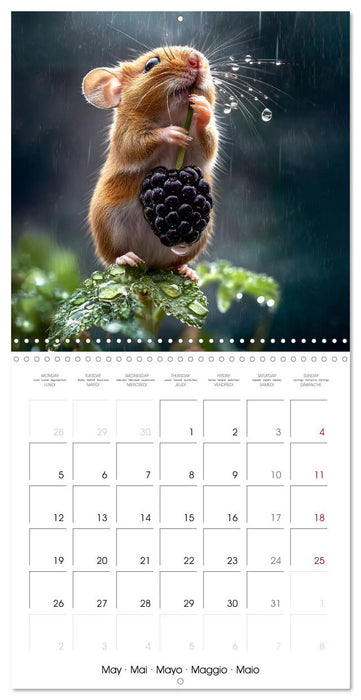 WILDLIFE IN THE ENCHANTED FOREST (CALVENDO Monthly Calendar 2025)