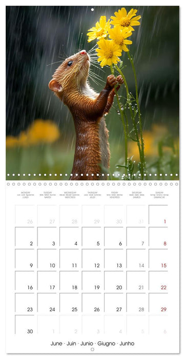 WILDLIFE IN THE ENCHANTED FOREST (CALVENDO Monthly Calendar 2025)