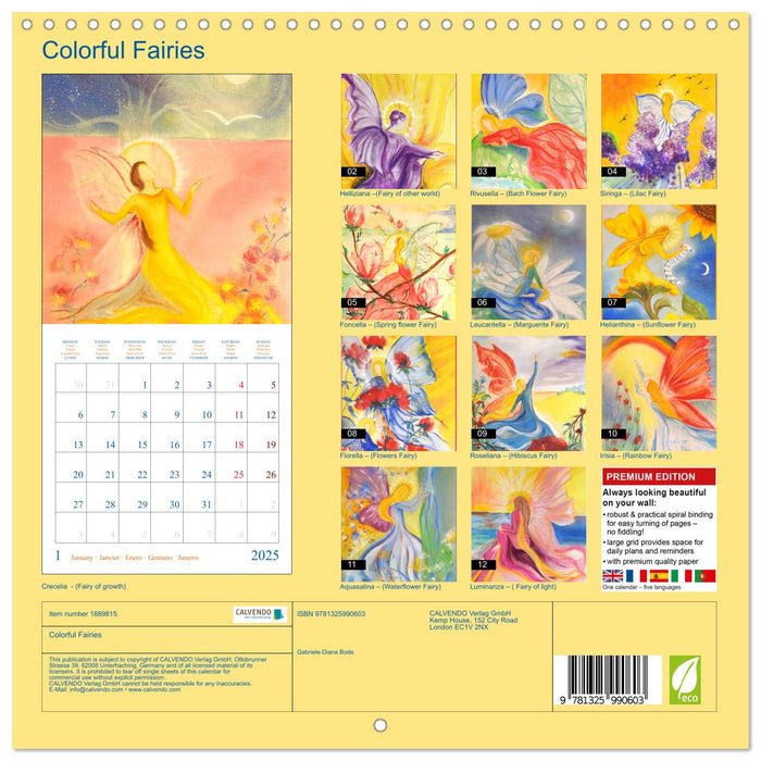 Colorful Fairies (CALVENDO Monthly Calendar 2025)