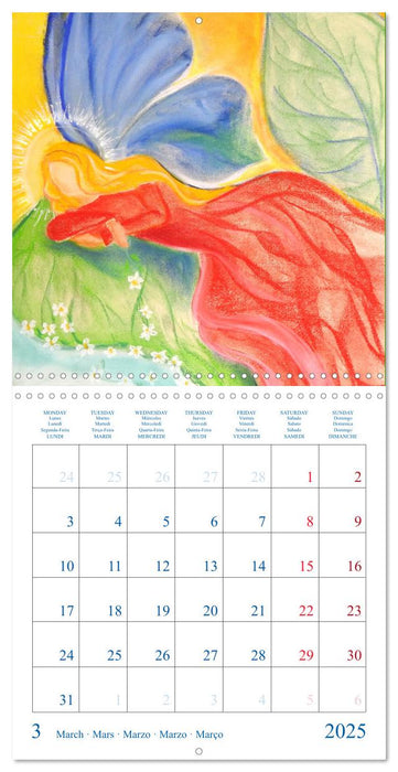 Colorful Fairies (CALVENDO Monthly Calendar 2025)