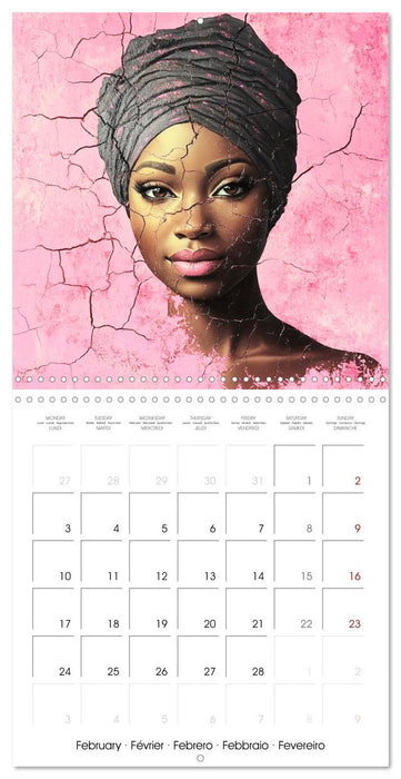 Artistic African Grace (CALVENDO Monthly Calendar 2025)