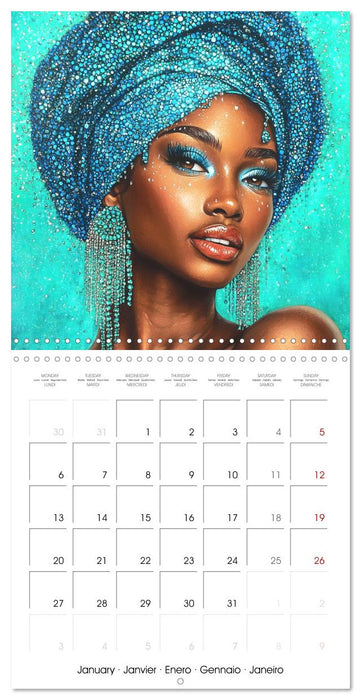 African Touch (CALVENDO Monthly Calendar 2025)