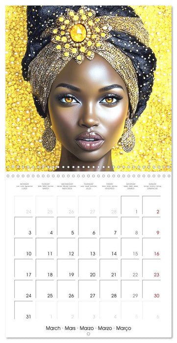 African Touch (CALVENDO Monthly Calendar 2025)