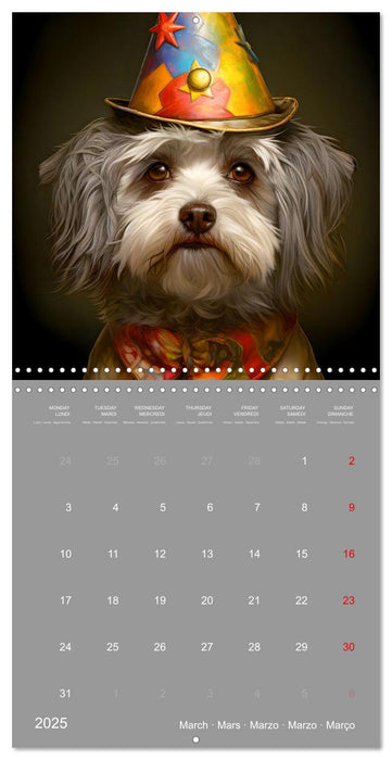 If dogs were humans (CALVENDO Monthly Calendar 2025)