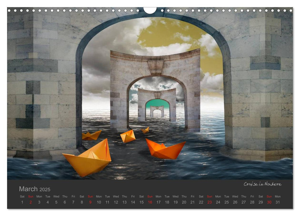 Journey in another World - Surreal Impressions (CALVENDO Monthly Calendar 2025)