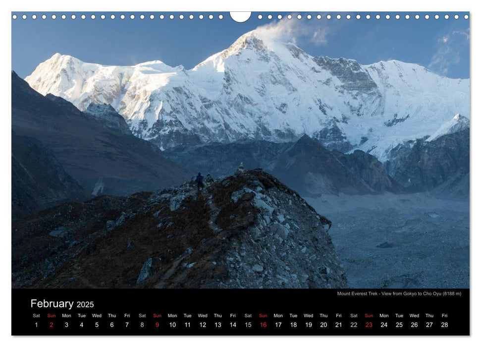 Mount Everest Trek (CALVENDO Monthly Calendar 2025)