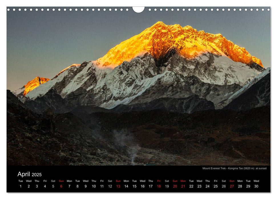 Mount Everest Trek (CALVENDO Monthly Calendar 2025)