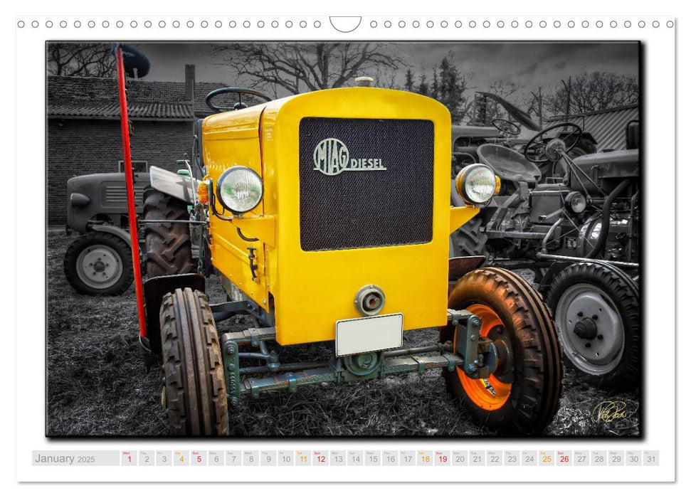 Oldtimer - tractors (CALVENDO Monthly Calendar 2025)