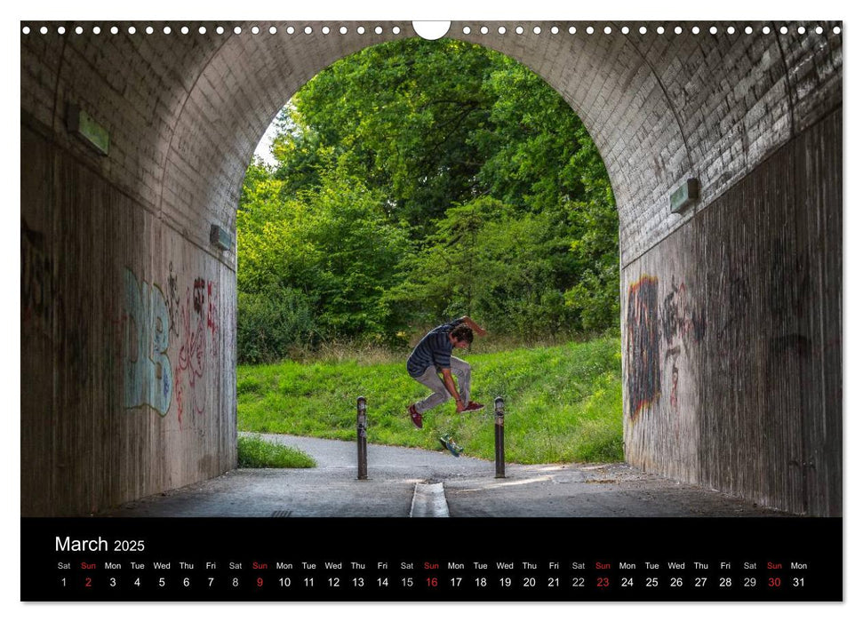 Skateboard - Street only (CALVENDO Monthly Calendar 2025)