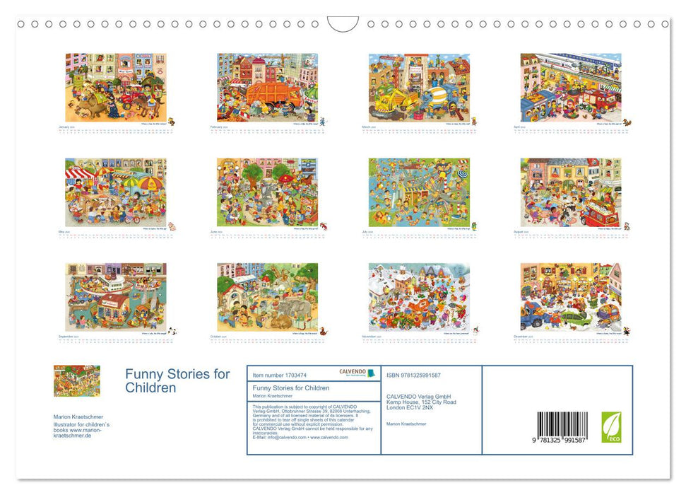 Funny Stories for Children (CALVENDO Monthly Calendar 2025)