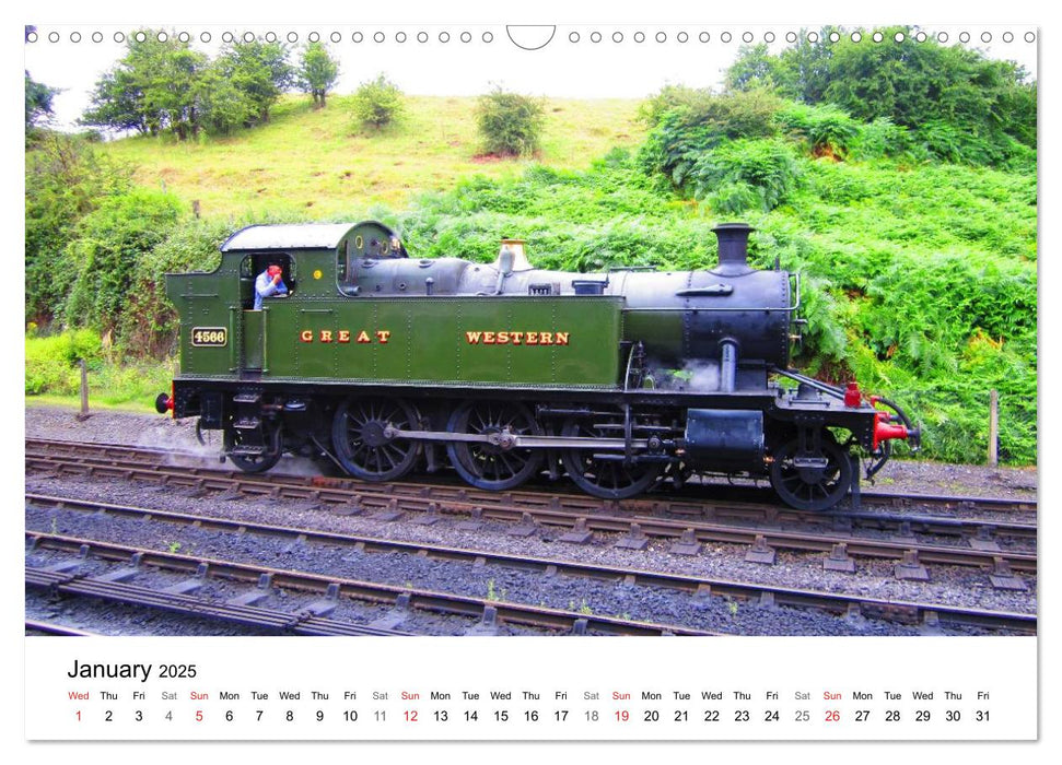 Englands Nostalgic Trains (CALVENDO Monthly Calendar 2025)