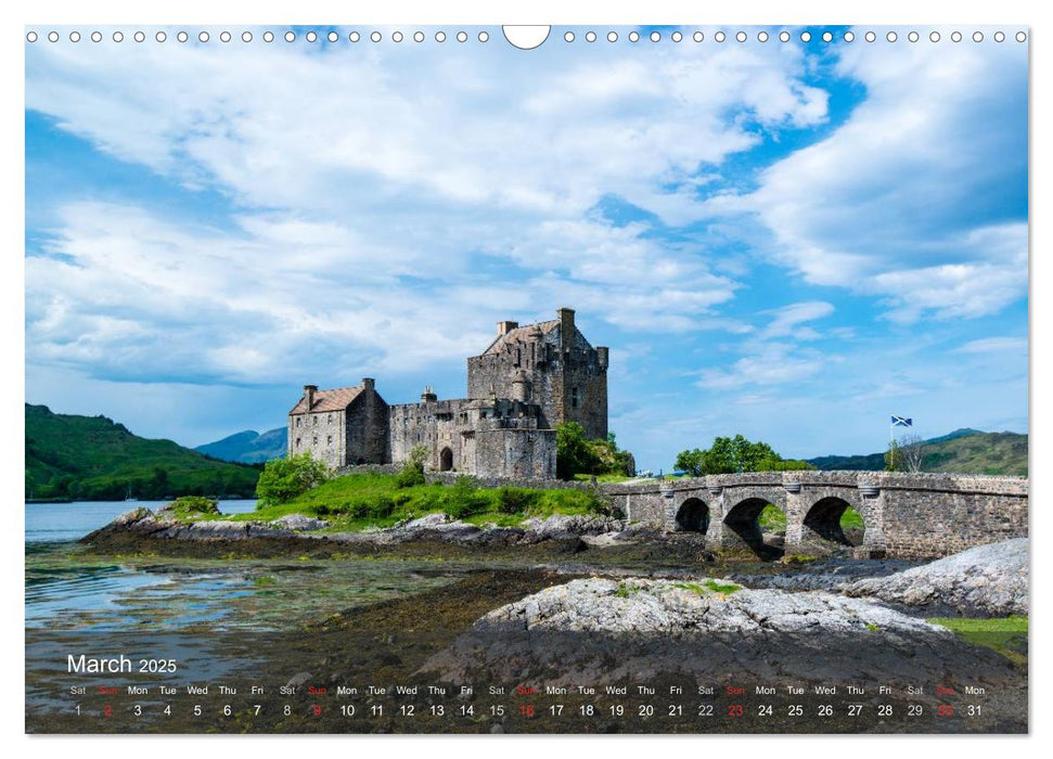 Scotland - From Edinburgh into the Highlands (CALVENDO Monthly Calendar 2025)