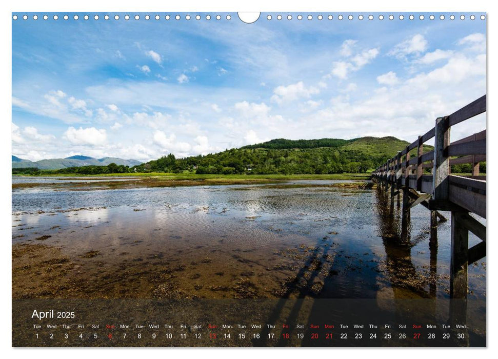 Scotland - From Edinburgh into the Highlands (CALVENDO Monthly Calendar 2025)