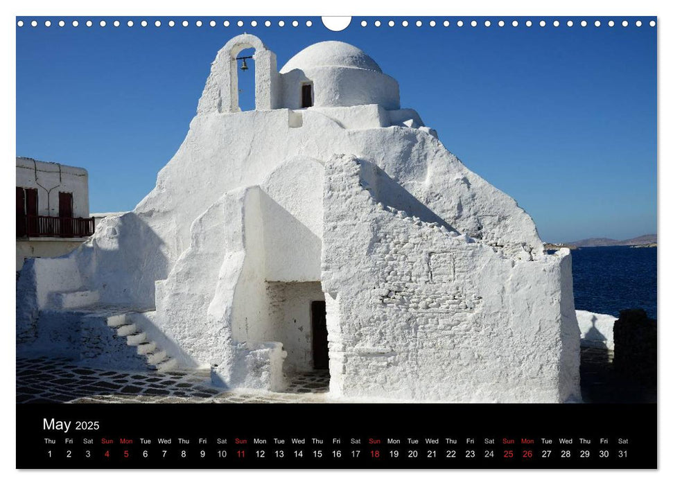 Churches and monasteries in Greece (CALVENDO Monthly Calendar 2025)