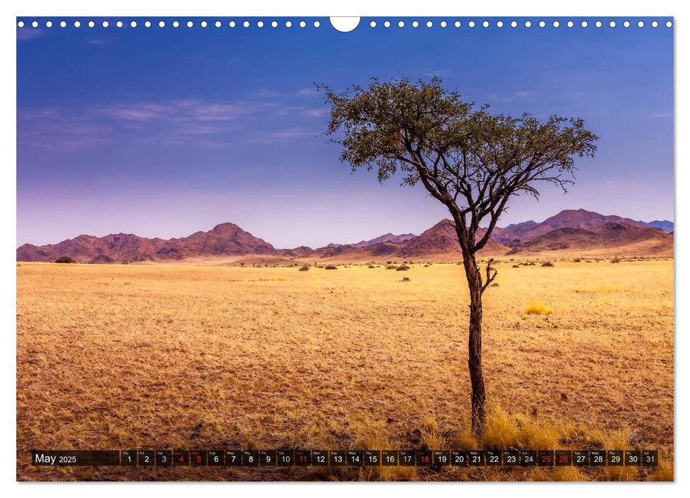 Namibia - Colours and Light (CALVENDO Monthly Calendar 2025)