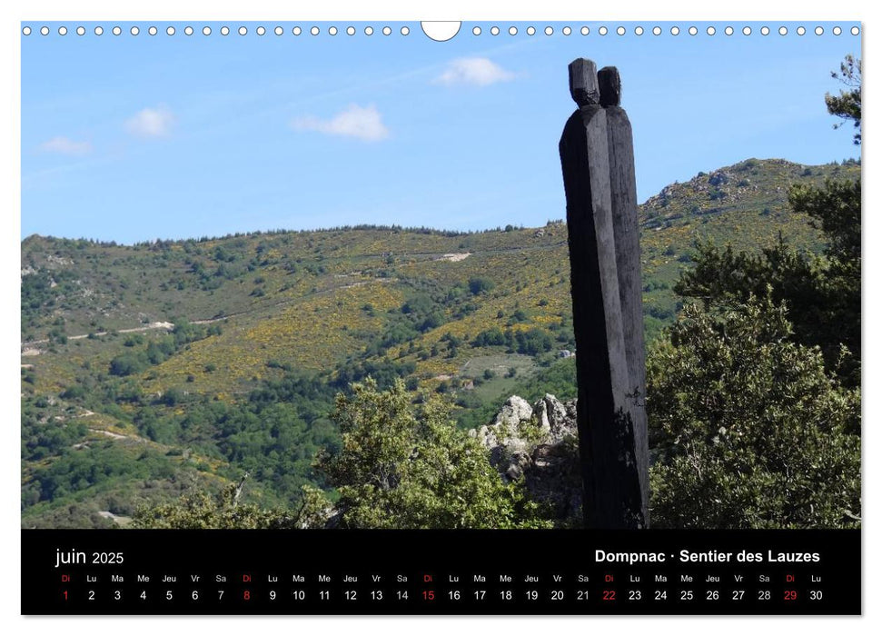 Ardèche - Randonnée & Kayak (CALVENDO Calendrier mensuel 2025)