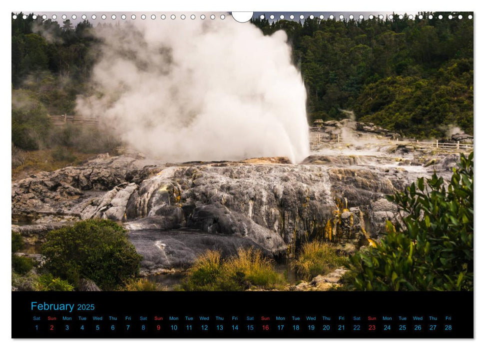 New Zealand - A bicycle adventure (CALVENDO Monthly Calendar 2025)