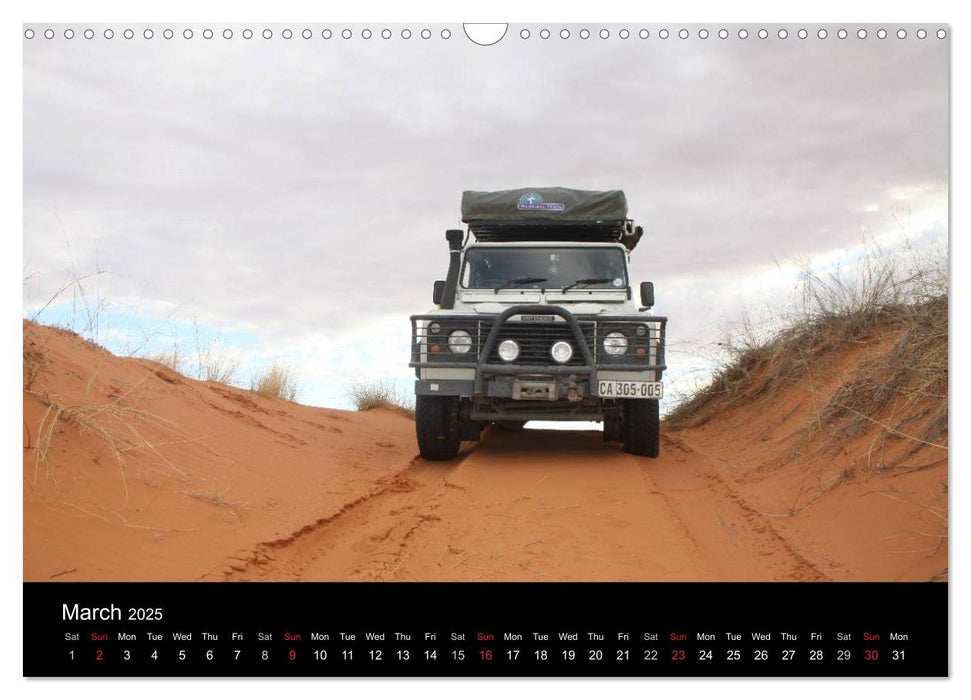 Off-road adventures in Africa (CALVENDO Monthly Calendar 2025)