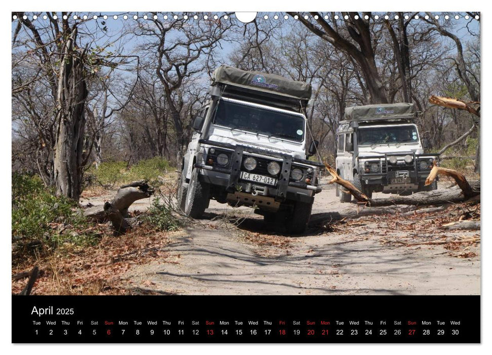 Off-road adventures in Africa (CALVENDO Monthly Calendar 2025)