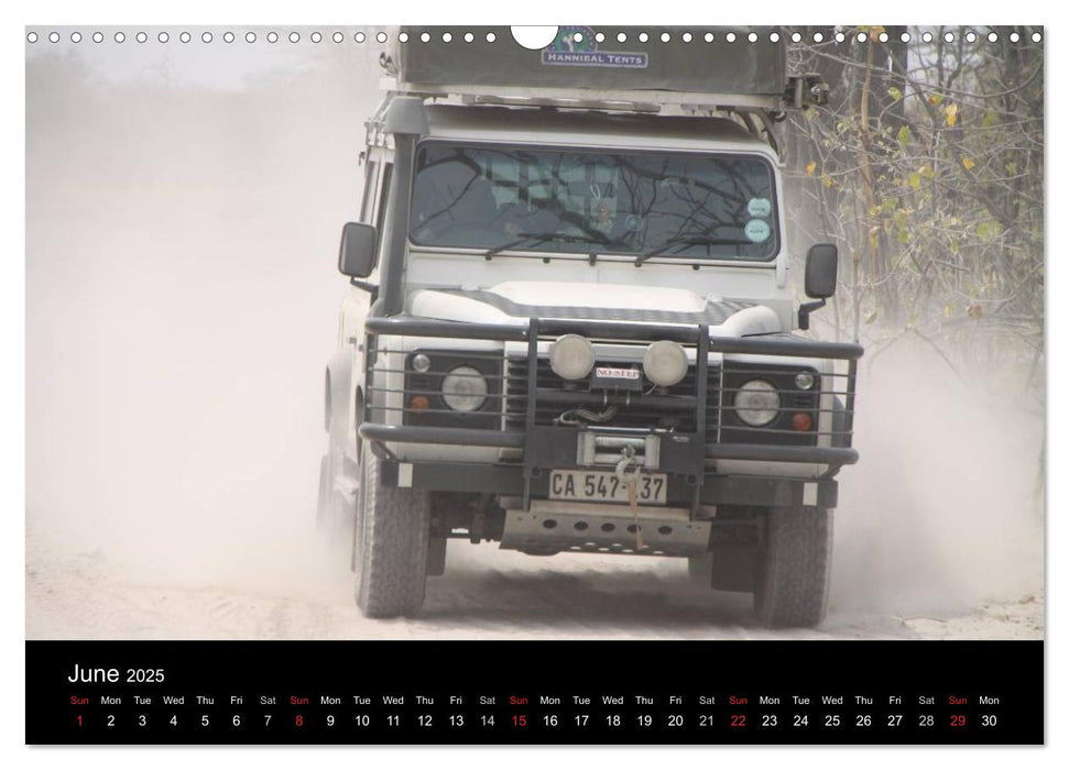 Off-road adventures in Africa (CALVENDO Monthly Calendar 2025)