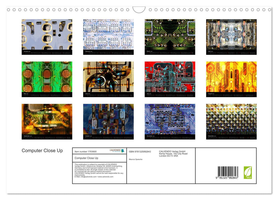 Computer Close Up (CALVENDO Monthly Calendar 2025)