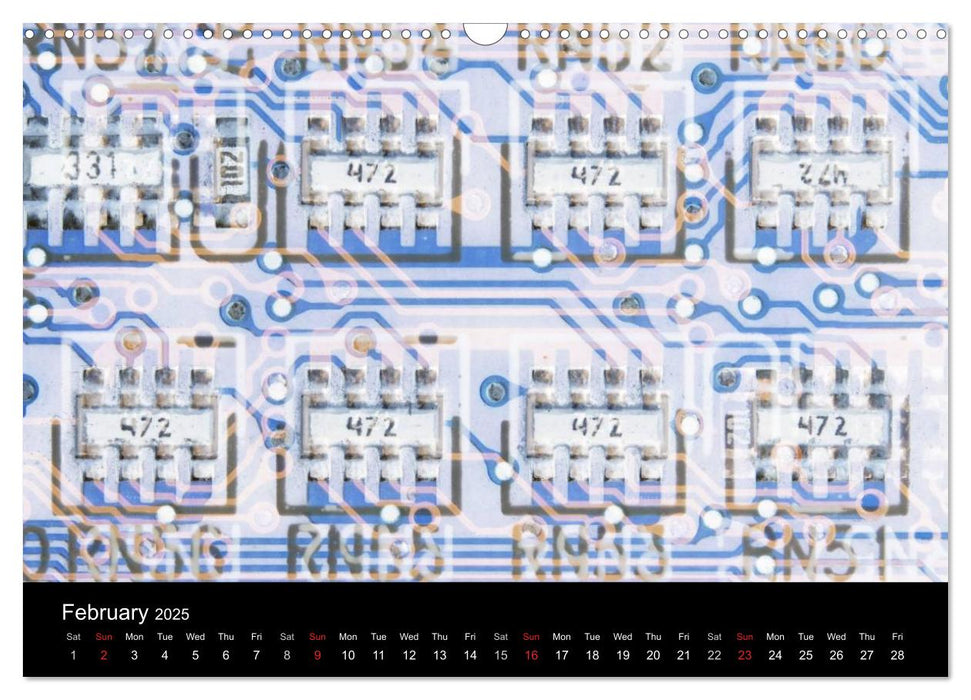 Computer Close Up (CALVENDO Monthly Calendar 2025)