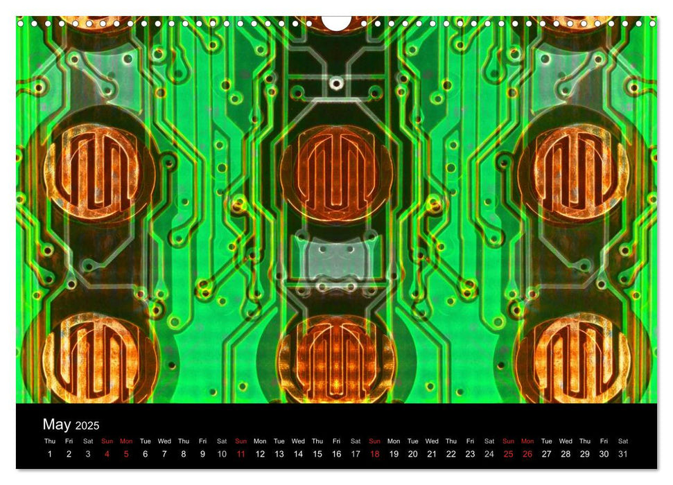 Computer Close Up (CALVENDO Monthly Calendar 2025)