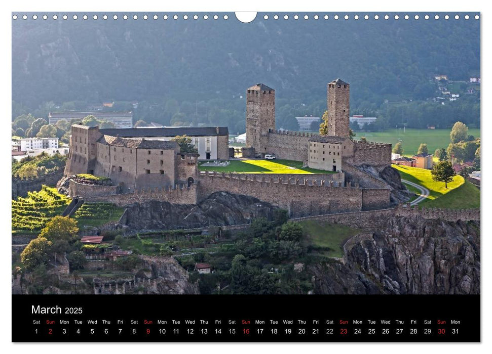 Ticino - Switzerland (CALVENDO Monthly Calendar 2025)