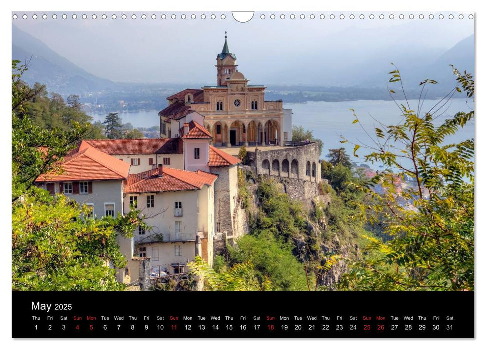 Ticino - Switzerland (CALVENDO Monthly Calendar 2025)