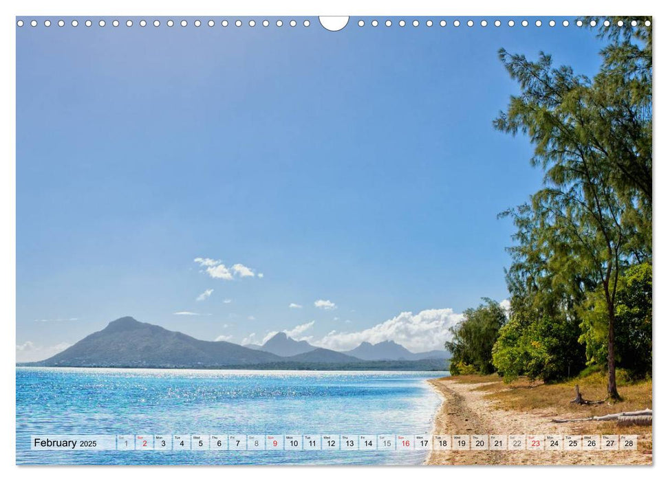 Mauritius - Pearl of the Indian Ocean (CALVENDO Monthly Calendar 2025)