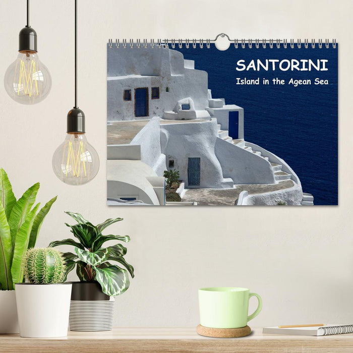 Santorini - Island in the Agean Sea (CALVENDO Monthly Calendar 2025)