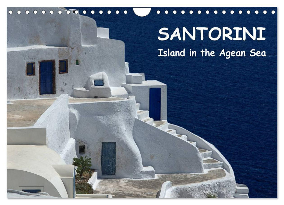 Santorini - Island in the Agean Sea (CALVENDO Monthly Calendar 2025)