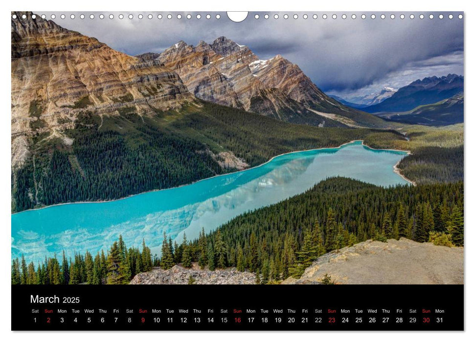 Western Canada (CALVENDO Monthly Calendar 2025)