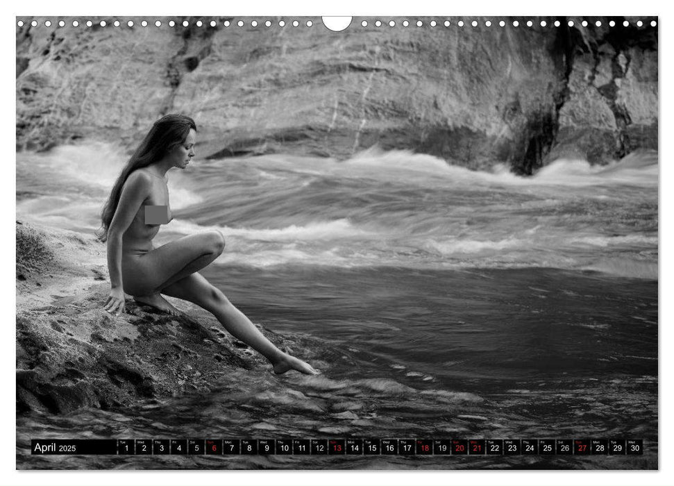 Rocks and Water in Ticino (CALVENDO Monthly Calendar 2025)